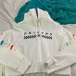friends cropped hoodie